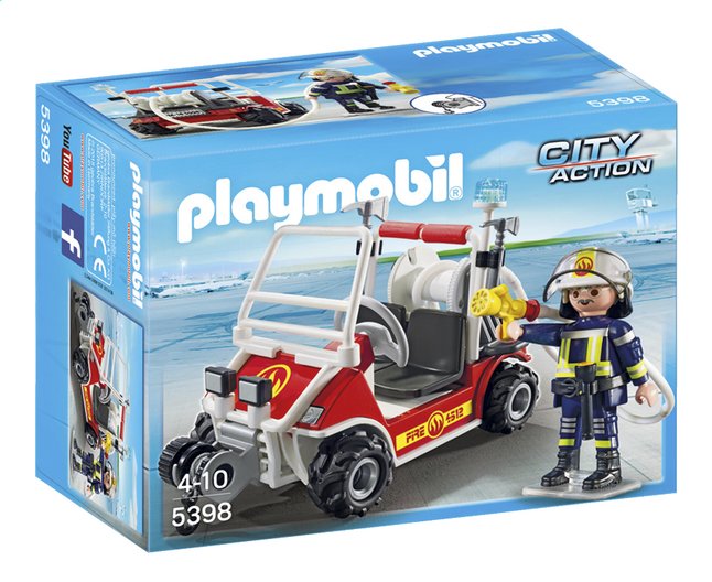 image pour playmobil city action 5398 chef des pompiers avec voiturette partir de dreamland - Playmobil Pompier image pour playmobil city action 5398 chef des pompiers avec voiturette partir de dreamland - Playmobil Pompier