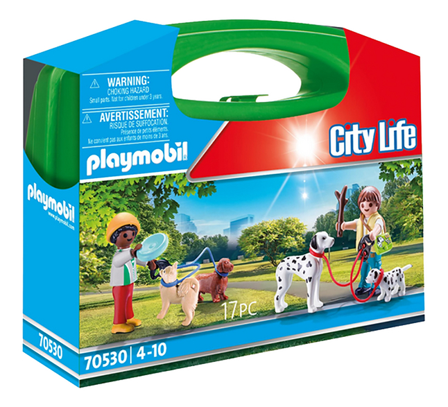 PLAYMOBIL City Life 70530 Koffer voor kinderen en honden