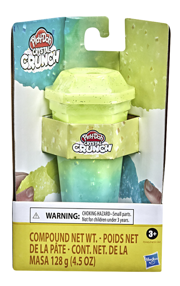 Play-Doh Crystal Crunch - groen en turquoise