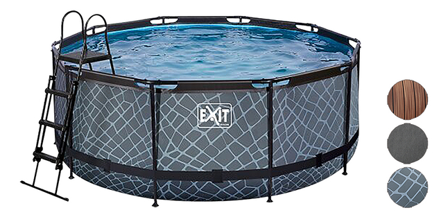 EXIT piscine avec filtre à cartouche Ø 3,6 x H 1,22 m