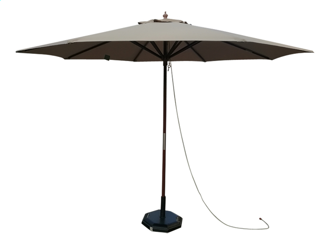 Parasol De Luxe En Bois Fsc ø 3 M Taupe