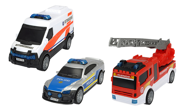 Dickie Toys véhicules de secours SOS Team Set