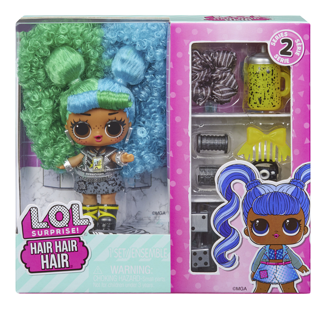 L.O.L. Surprise! minipoupée Hair Hair Hair Série 2 - Blue/Green
