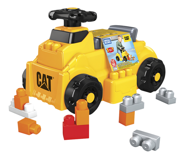 Mega Bloks First Builders CAT Build 'n Play Ride-On