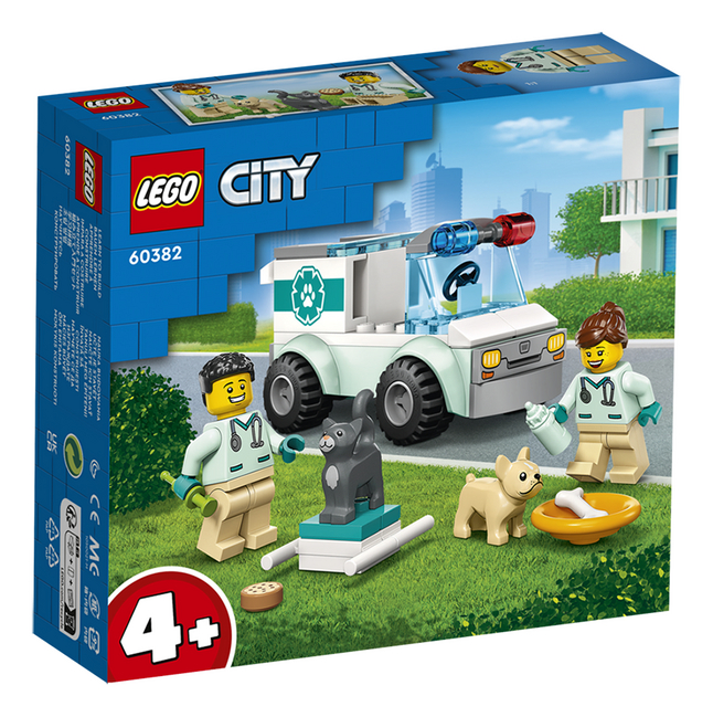 LEGO City 60382 Dierenarts reddingswagen