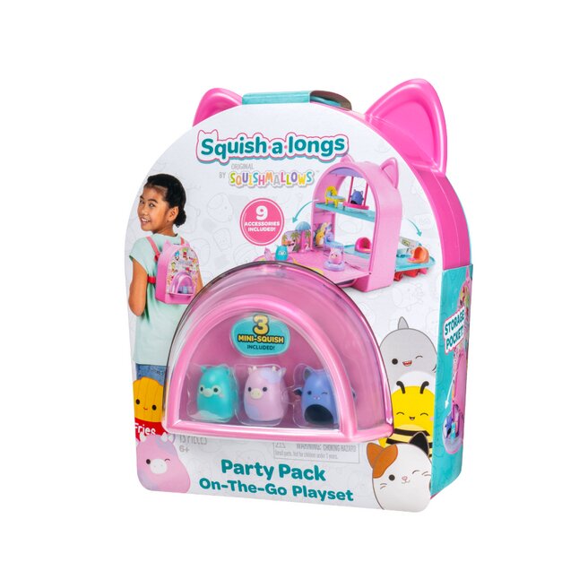 Squishmallows Squish-a-longs On The Go Set de jeu Party Pack
