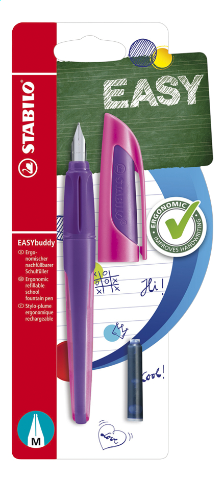 STABILO stylo Easy buddy Purple/Magenta