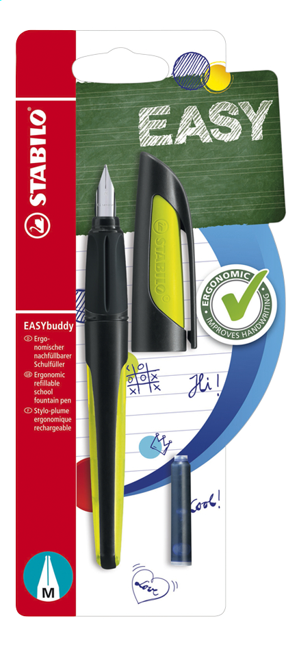 STABILO stylo Easy buddy Black/Lime