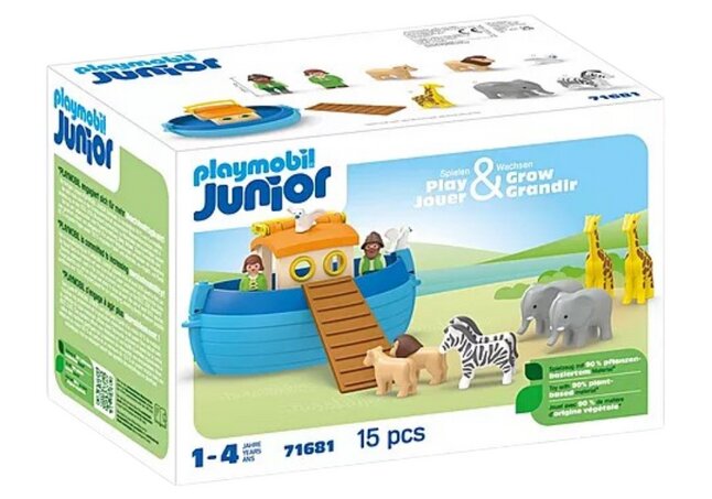 PLAYMOBIL Speelset Junior Ark van Noach - 15 stuks