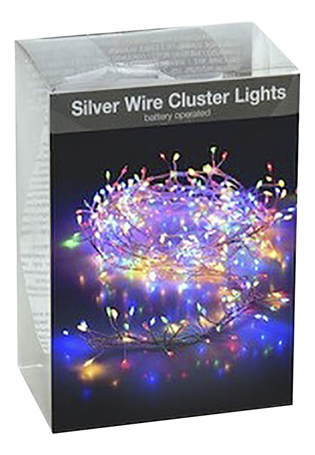 Clusterverlichting microled 100 lampjes koud wit