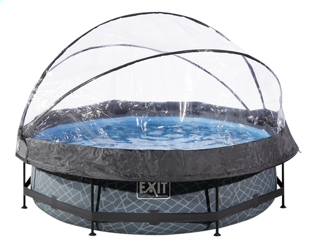 EXIT piscine avec coupole Ø 3 x H 0,76 m Stone