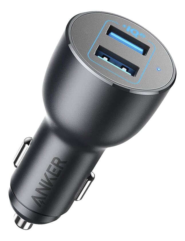 Anker chargeur pour voiture 2 ports USB PowerDrive III Alloy
