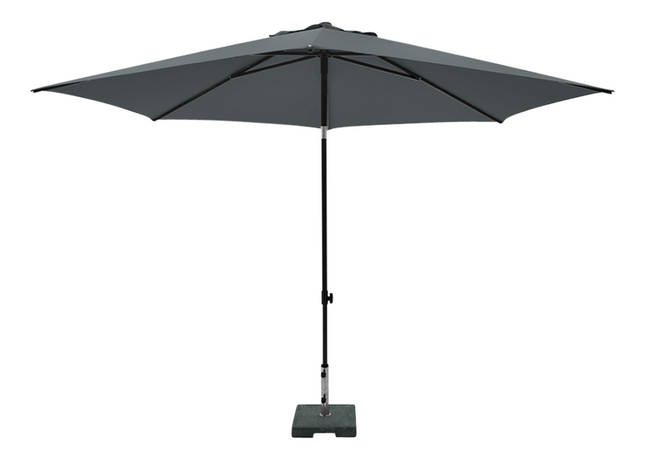 Madison aluminium parasol Mykanos Ø 2,5 m grijs