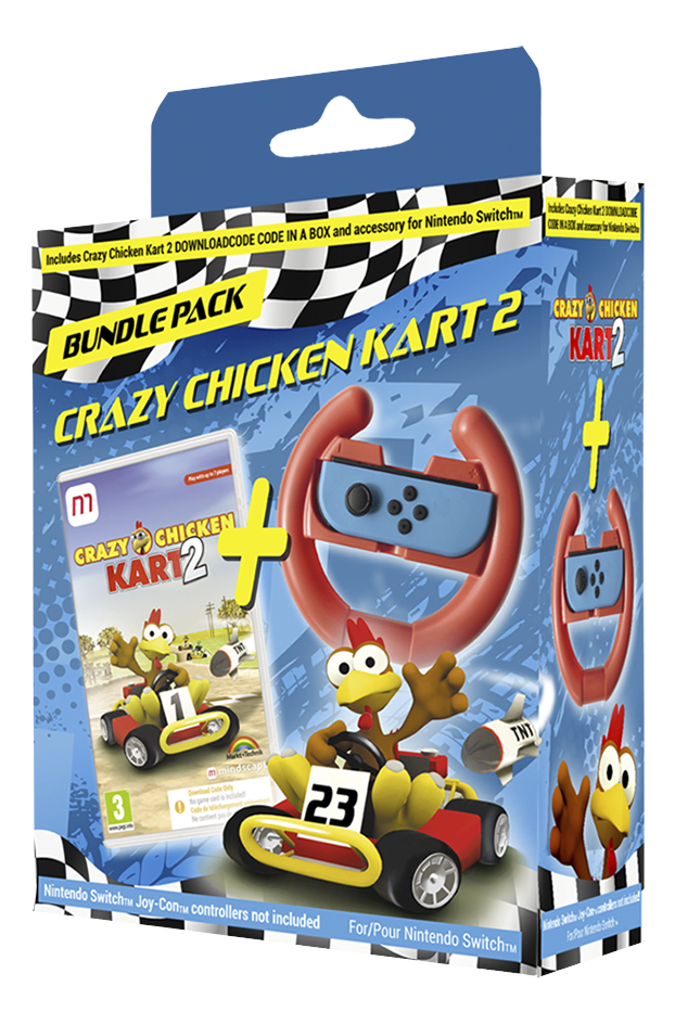 Nintendo Switch Crazy Chicken Kart 2 Bundle Pack ENG/FR