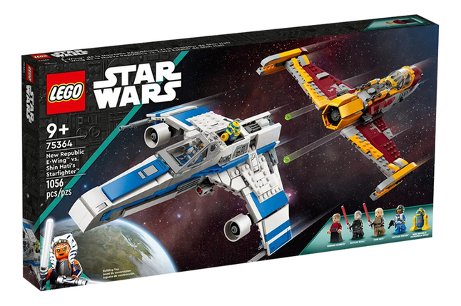 LEGO Star Wars 75364 L'E-wing de la Nouvelle République contre le chasseur de Shin Hati