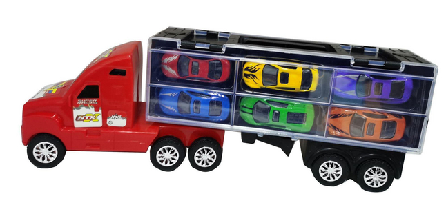 Camion Transporteur avec 6 véhicules