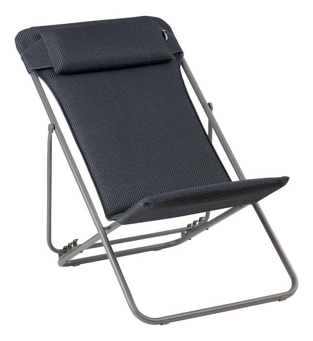 Lafuma fauteuil relax Maxi Transat BeComfort Batyline Dark Grey