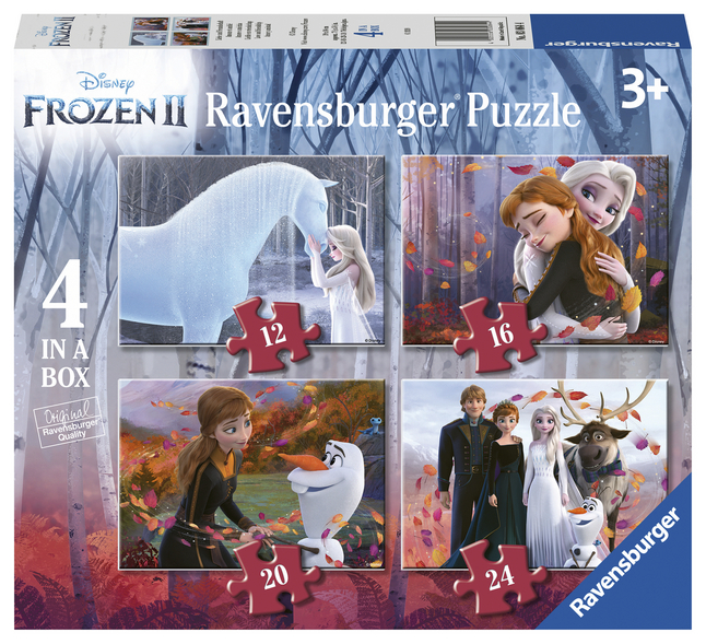 Ravensburger meegroeipuzzel 4-in-1 Disney Frozen II liefde en vriendschap