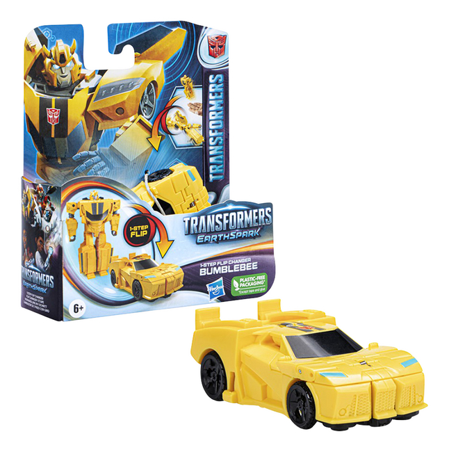 Figurine articulée Transformers EarthSpark 1-Step Flip Changer - Bumblebee
