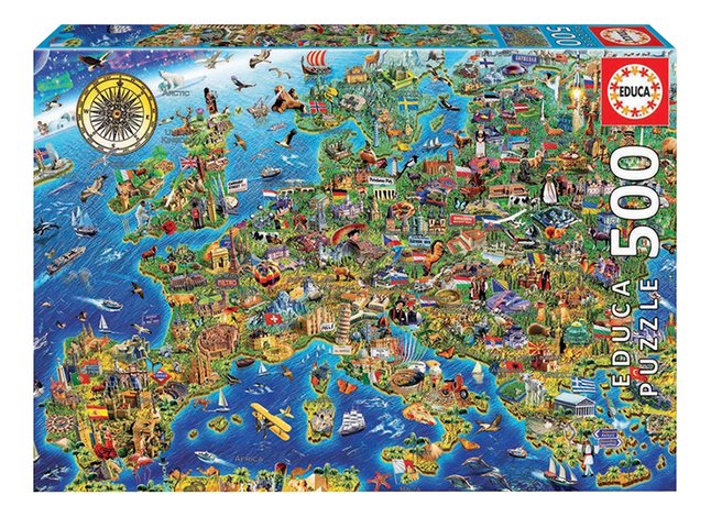 Educa Borras puzzel Kaart van Europa kopen? | eenvoudig online | DreamLand