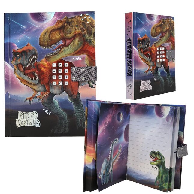 Dino World Dagboek met geheime code