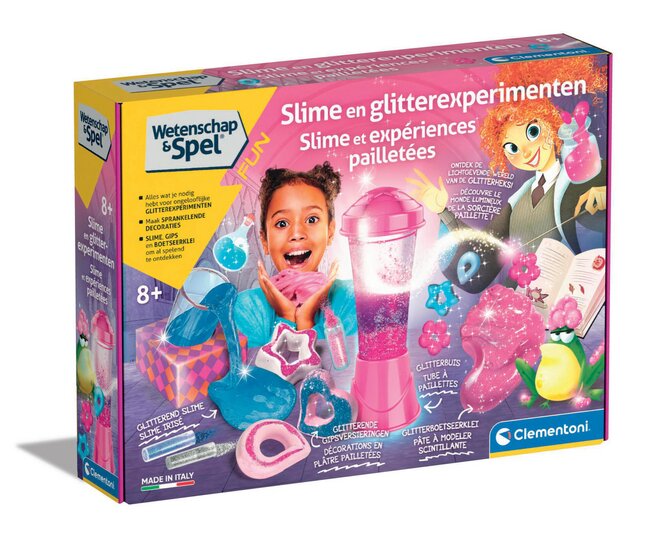 Clementoni Slime en glitterexperimenten