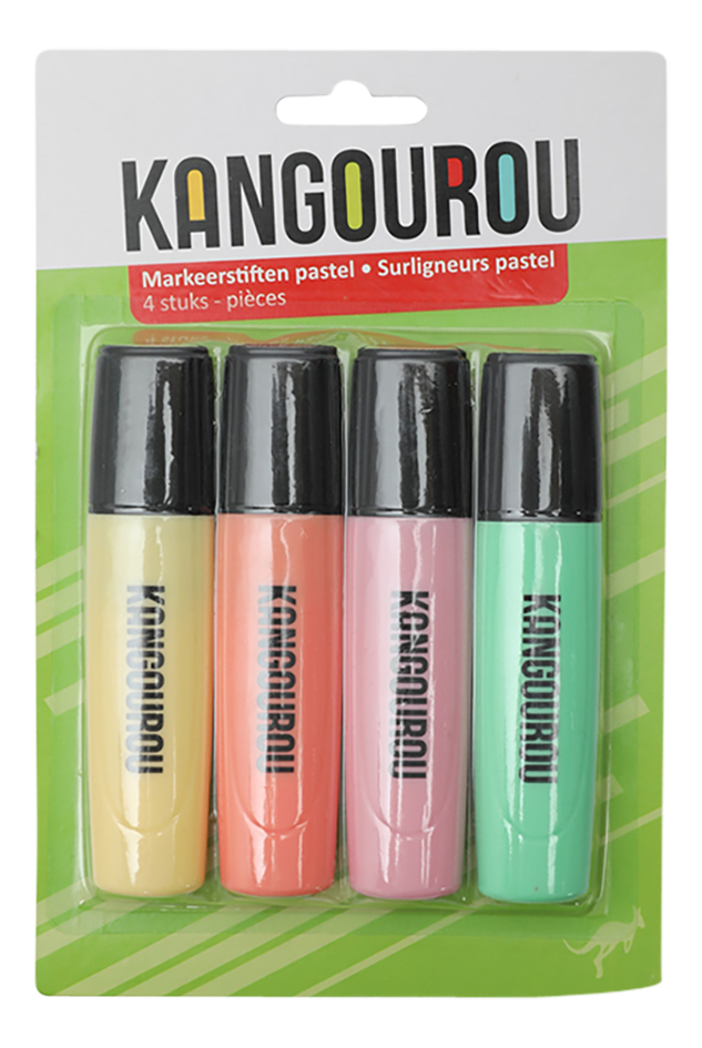Kangourou fluostift Pastel - 4 stuks
