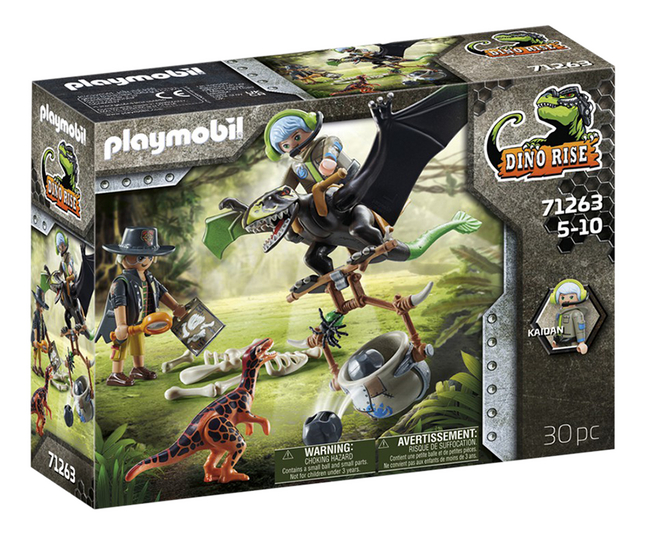 70627 - Playmobil Dino Rise - Triceratops et soldats Playmobil