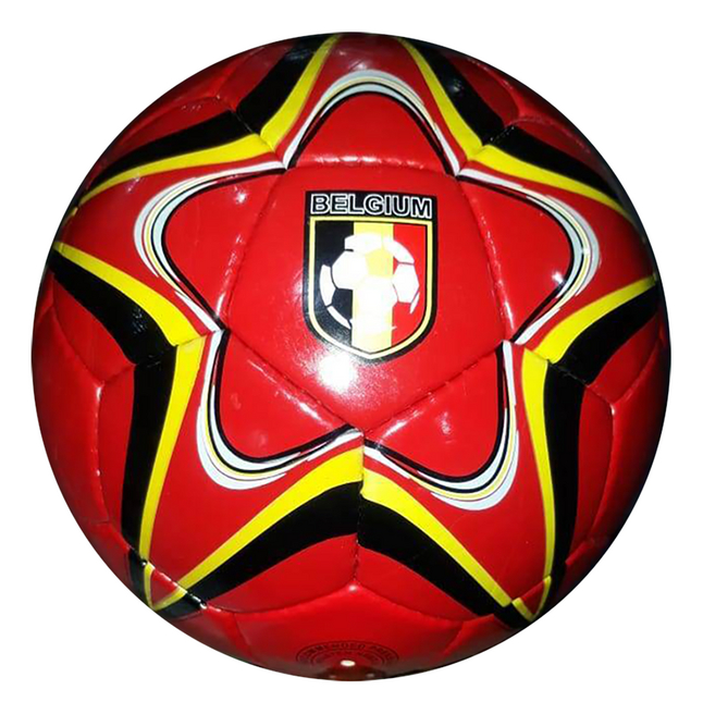 Ballon de football Belgique avec étoile taille 5 rouge
