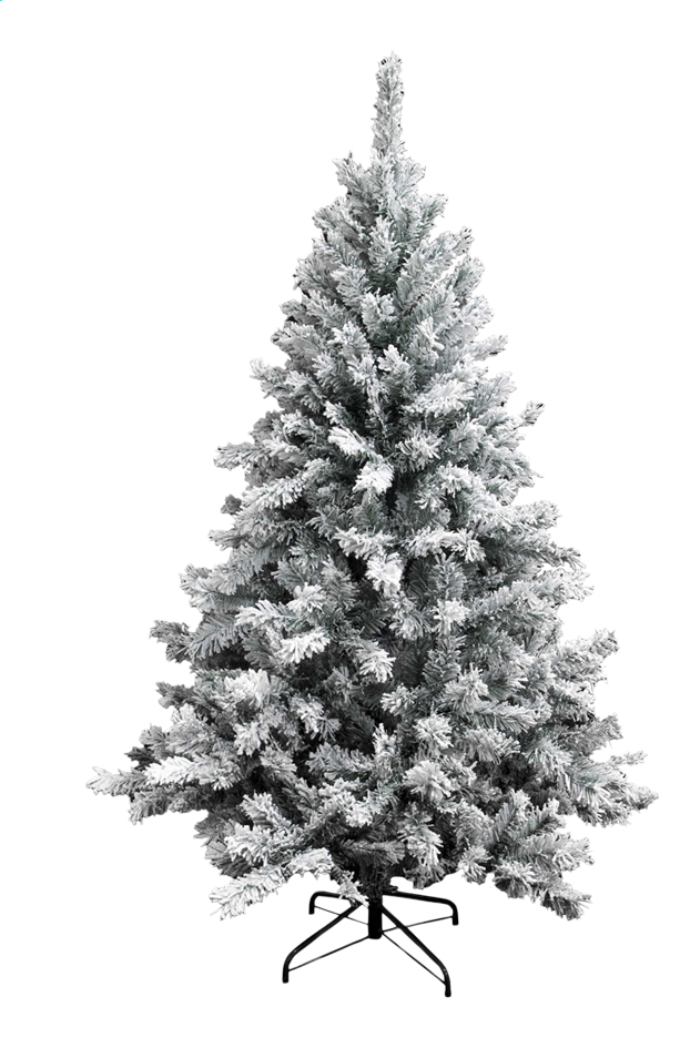 Kerstboom groen besneeuwd 180 cm