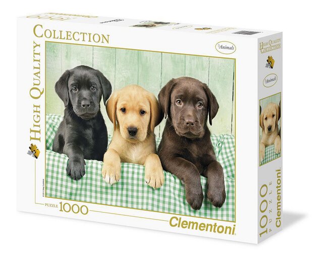 Clementoni Puzzel Drie Labradors 1000st