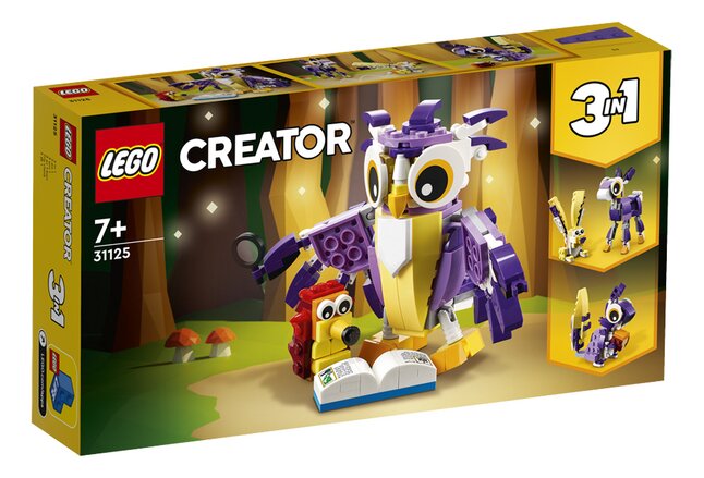 LEGO Creator 3 en 1 31125 Les créatures fantastiques de la forêt
