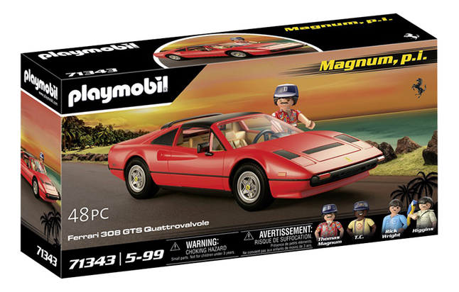 PLAYMOBIL Movie Cars 71343 Magnum, p.i. Ferrari 308 GTS Quattrovalvole