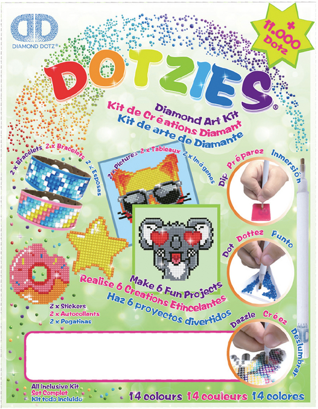Diamond Dotz Dotzies Art Kit groen