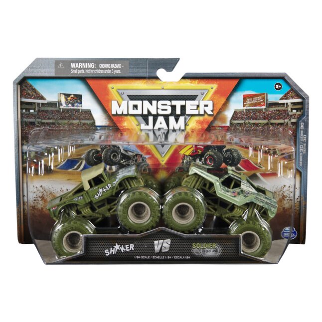 Spin Master Monster Truck Monster Jam Shaker vs Soldier Fortune