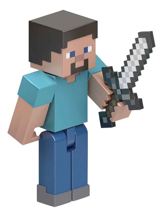 Figurine articulée Minecraft Steve épée