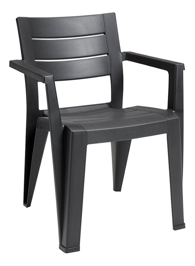 Keter chaise de jardin Julie gris graphite