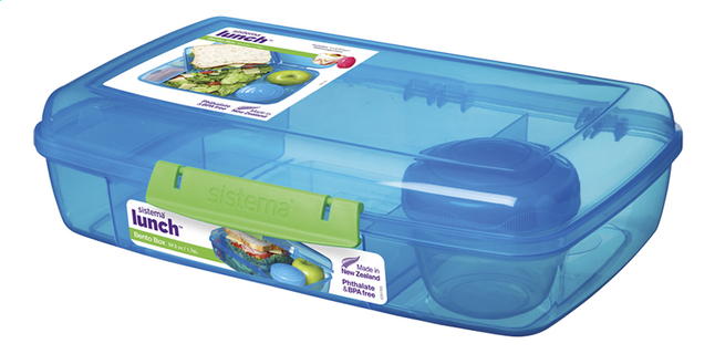 Sistema lunchbox Bento Box Duo blauw
