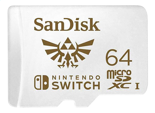 SanDisk geheugenkaart microSDXC voor Nintendo Switch 64 GB wit
