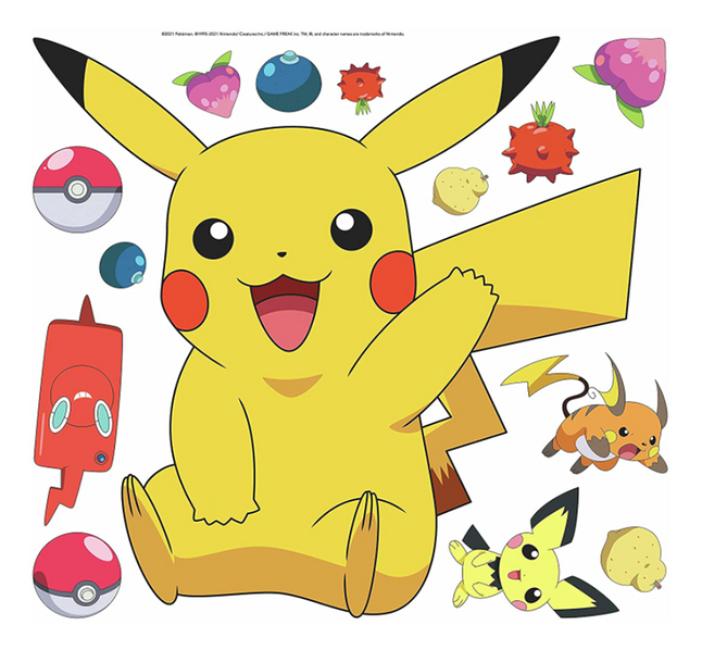 Stickers muraux Pokémon 14 pièces