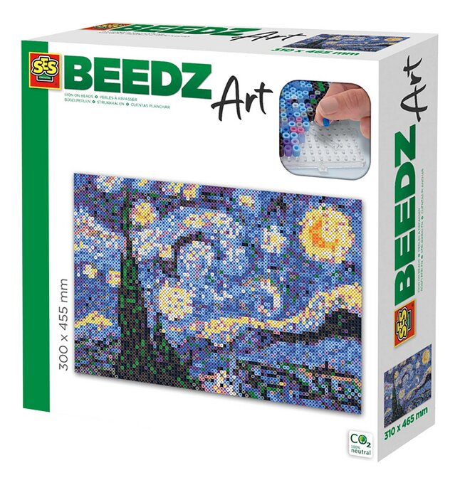 SES perles à repasser Beedz Art Van Gogh - La Nuit étoilée