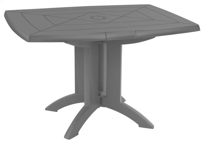 Grosfillex table de jardin Vega 118 anthracite 118 x 77 cm