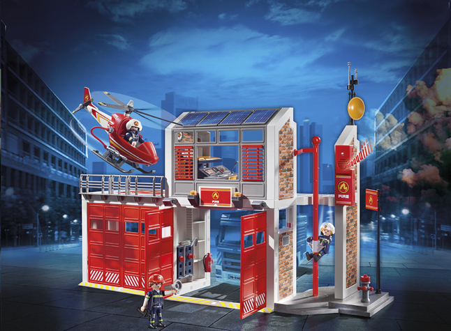 Soldes Playmobil Caserne de pompiers transportable (71193) 2024 au meilleur  prix sur