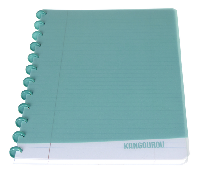 Kangourou cahier A4 ligné vert