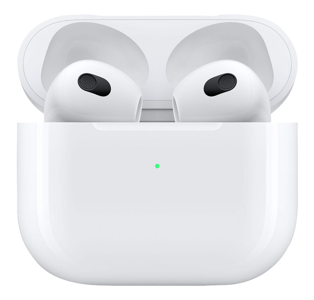 Apple écouteurs Bluetooth AirPods 3e gén avec boîtier de charge sans fil