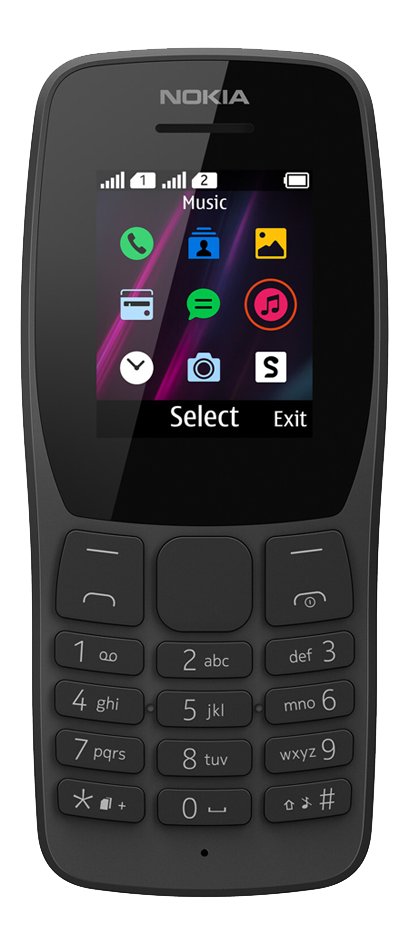 nokia gsm 110 dual sim zwart