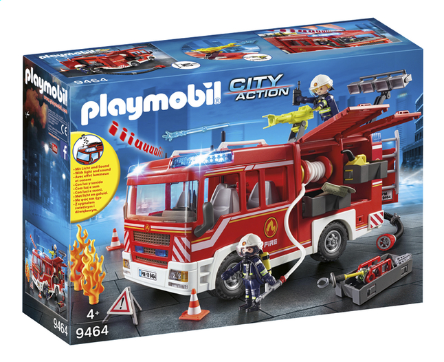 PLAYMOBIL City Action 9464 Brandweer pompwagen