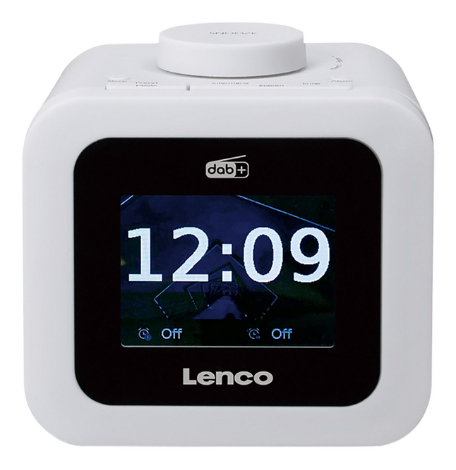 Lenco radio-réveil CR-620 DAB+/FM blanc