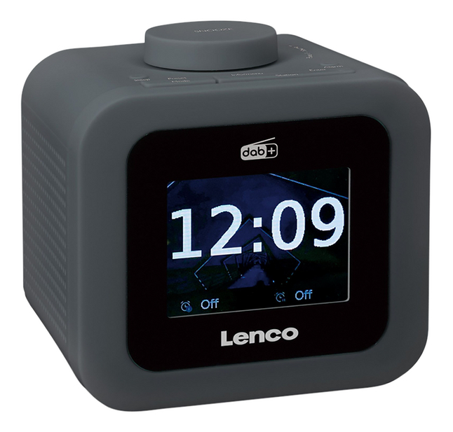 Lenco wekkerradio CR-620 DAB+/FM donkergrijs