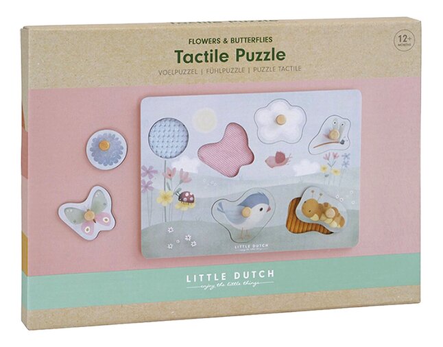 Little Dutch puzzle tactile Flowers & Butterflies, Commandez facilement en  ligne